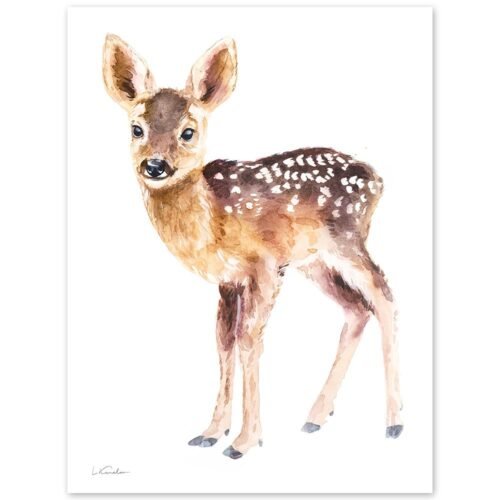 Baby Deer Watercolor