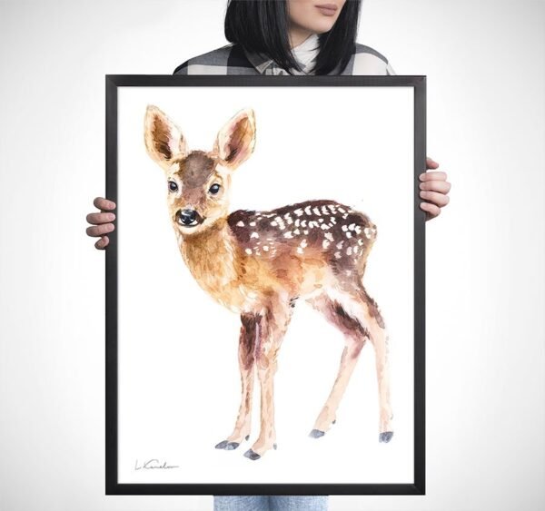 Baby Deer Watercolor