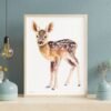 Baby Deer Watercolor