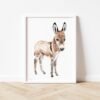 Baby Donkey Watercolor Print Baby Donkey Watercolor Print