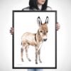 Baby Donkey Watercolor Print Baby Donkey Watercolor Print