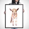 Baby Goat Watercolor Print Baby Goat Watercolor Print