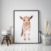 Baby Goat Watercolor Print Baby Goat Watercolor Print