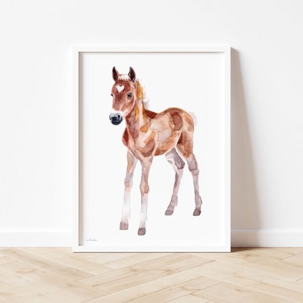 Baby Horse Watercolor Print