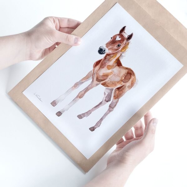 Baby Horse Watercolor Print