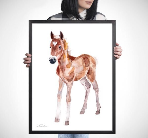Baby Horse Watercolor Print