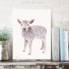 Baby Lamb Watercolor Print Baby Lamb Watercolor Print