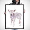 Baby Lamb Watercolor Print Baby Lamb Watercolor Print