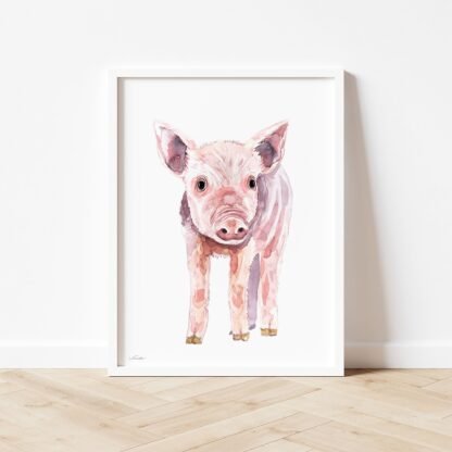 Baby Pig Watercolor