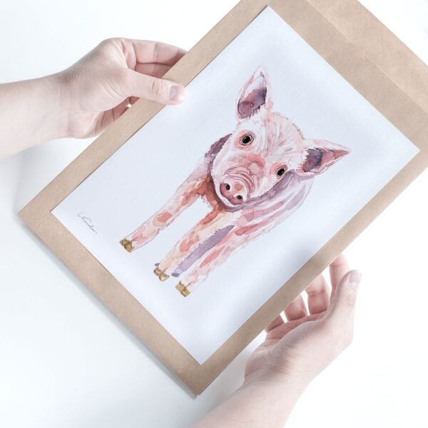 Baby Pig Watercolor