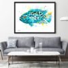 Electric Blue Jack Dempsey Cichlid