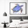 Purple Sea turtle
