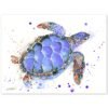 Purple Sea turtle