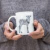 Baby zebra watercolor mug
