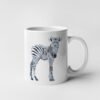 Baby zebra watercolor mug