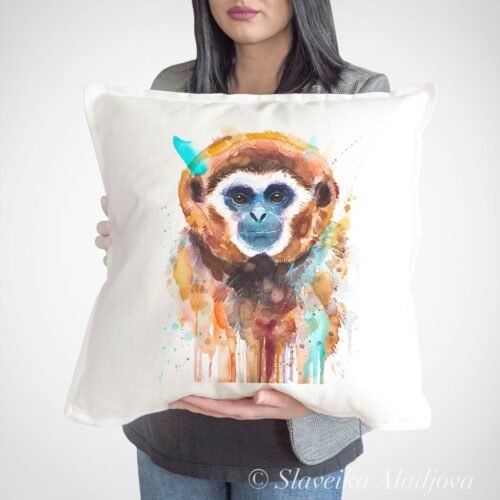 Lar gibbon, Monkey