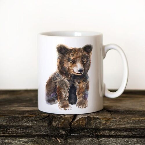 Baby brown bear coffee mug