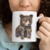 Baby brown bear coffee mug