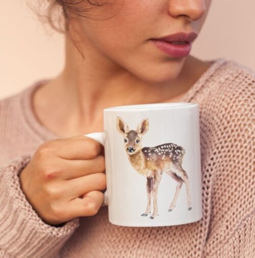 Baby deer coffee mug