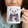 Baby panda coffee mug