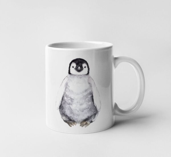 Baby Penguin Watercolor Mug 11 Baby penguin coffee mug