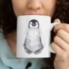 Baby Penguin Watercolor Mug 8 Baby penguin coffee mug