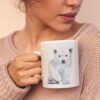 Baby polar bear coffee mug
