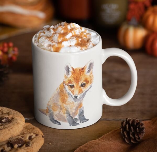 Baby red fox coffee mug