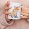 Baby red fox coffee mug