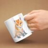 Baby red fox coffee mug