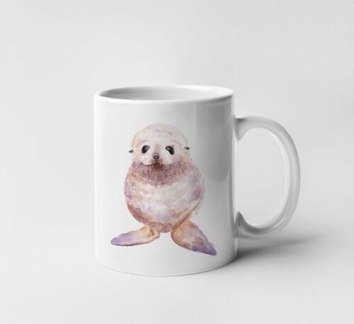 Baby seal coffee mug