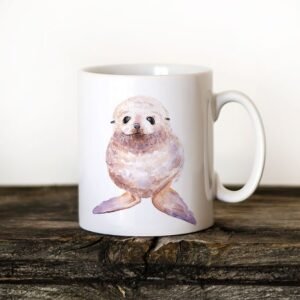 Baby seal coffee mug