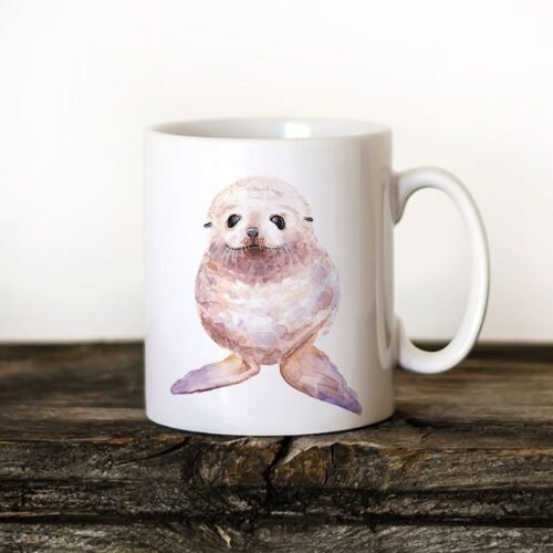 Baby seal coffee mug