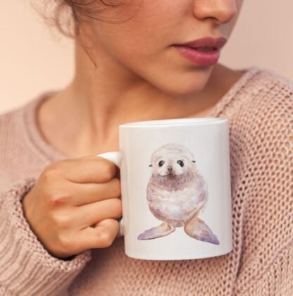 Baby seal coffee mug