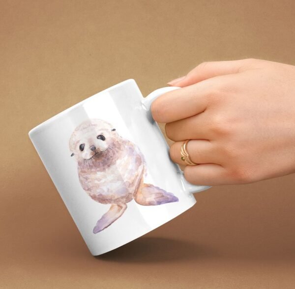 Baby Seal Watercolor Mug 9 Baby seal coffee mug