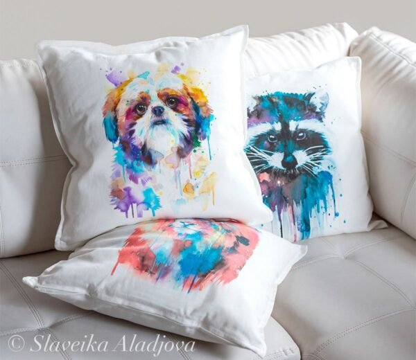 Shih Tzu, Dog art Pillow case