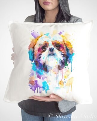 Shih Tzu, Dog art Pillow case