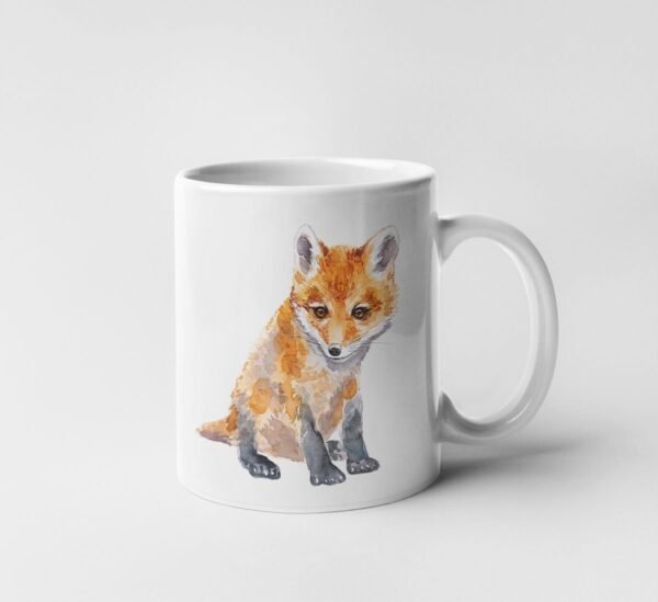 Baby red fox coffee mug