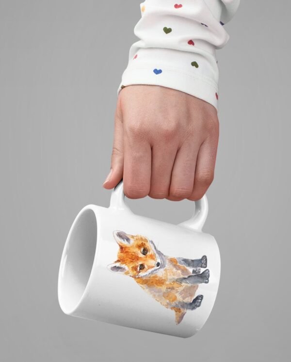 Baby red fox coffee mug