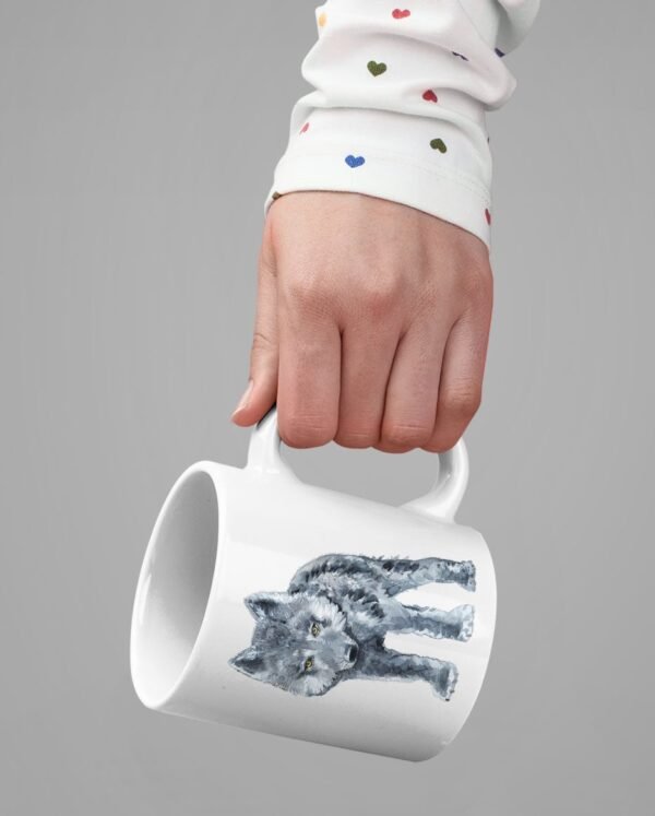 kids-art-mug Baby Wolf coffee mug