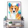 Pembroke Welsh Corgi, Dog watercolor painting print by Slaveika Aladjova