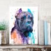 Cane Corso, dog, animal, watercolor