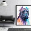 Cane Corso, dog, animal, watercolor