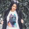Cane Corso, Dog art T-shirt, watercolor