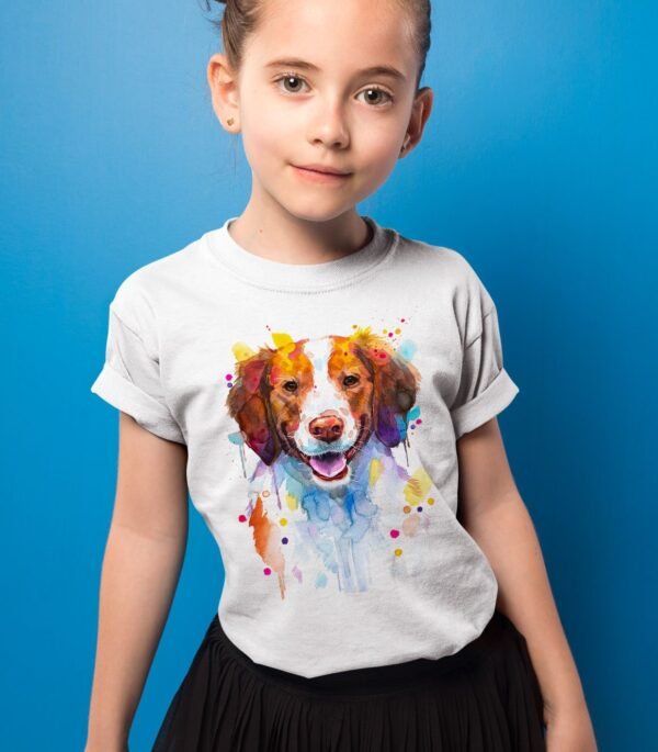 Brittany Spaniel , Dog art T-shirt