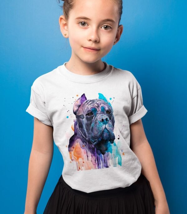 Cane Corso, Dog art T-shirt, watercolor