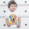 Labrador Retriever, Dog art T-shirt, watercolor