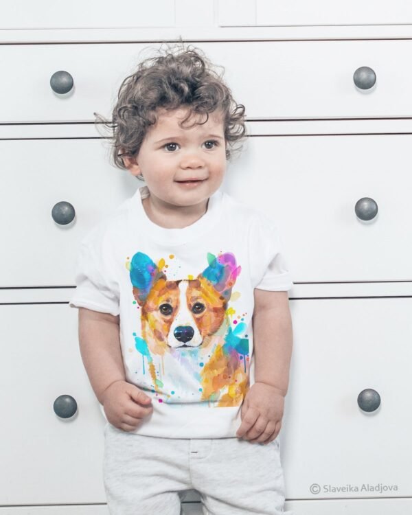 Pembroke Welsh Corgi, Dog art T-shirt