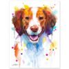 Brittany Spaniel, Dog watercolor painting print by Slaveika Aladjova Brittany Spaniel, Dog watercolor painting print by Slaveika Aladjova