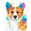 Pembroke Welsh Corgi, Dog watercolor painting print by Slaveika Aladjova